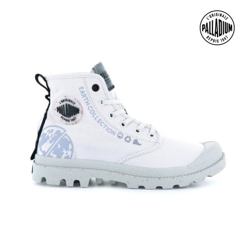 Palladium Pampa Organic Metro Laarzen Dames Wit | NL 62HYEWU